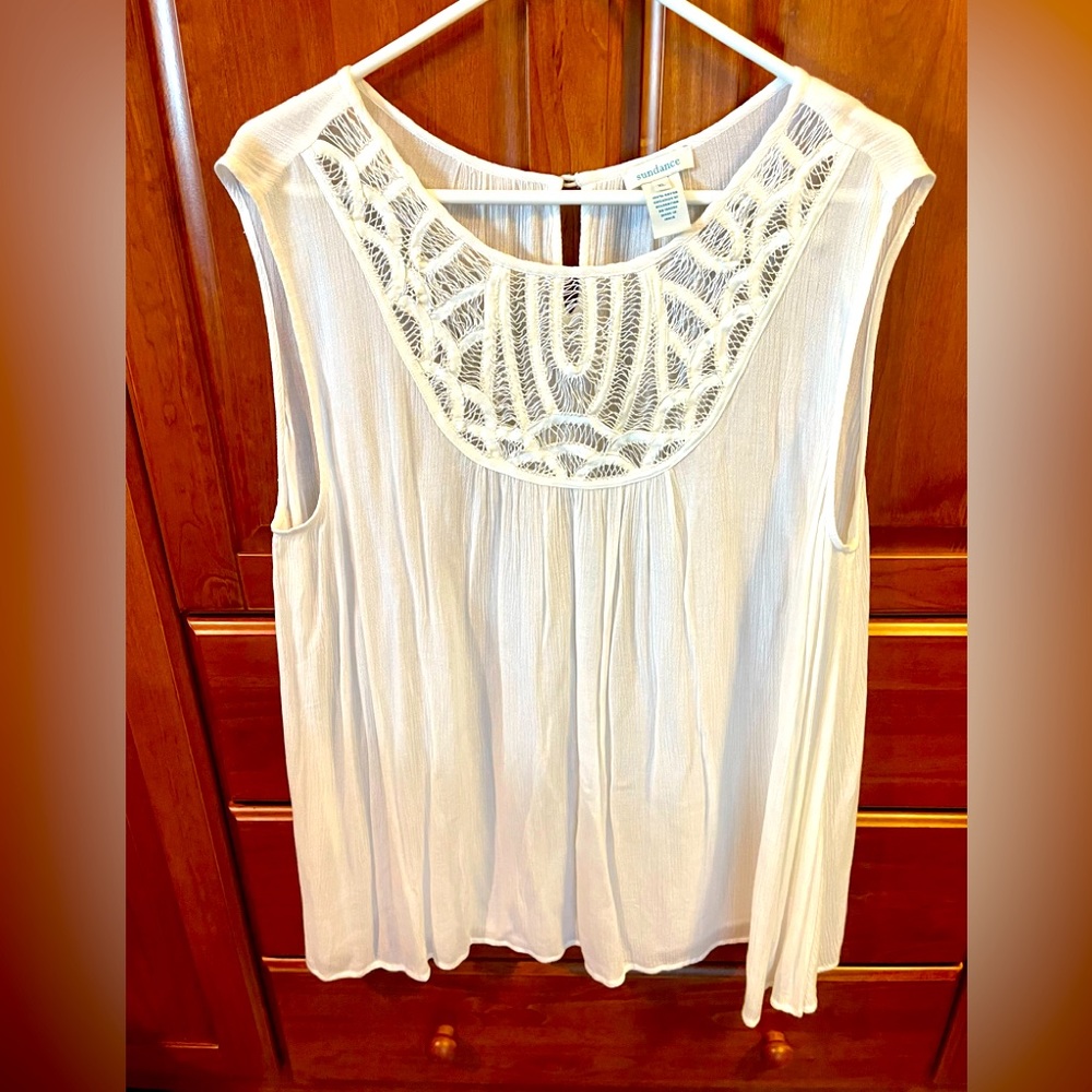 Sundance catalog sleeveless top